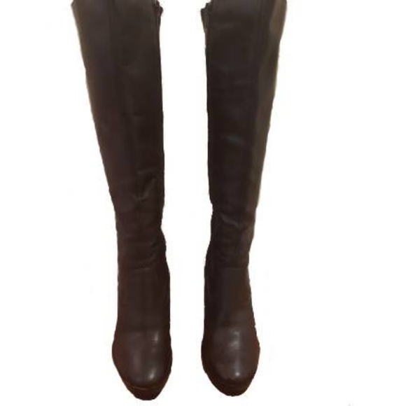 Kristin David Brown Heeled Boots 6.5 M - Picture 3 of 10